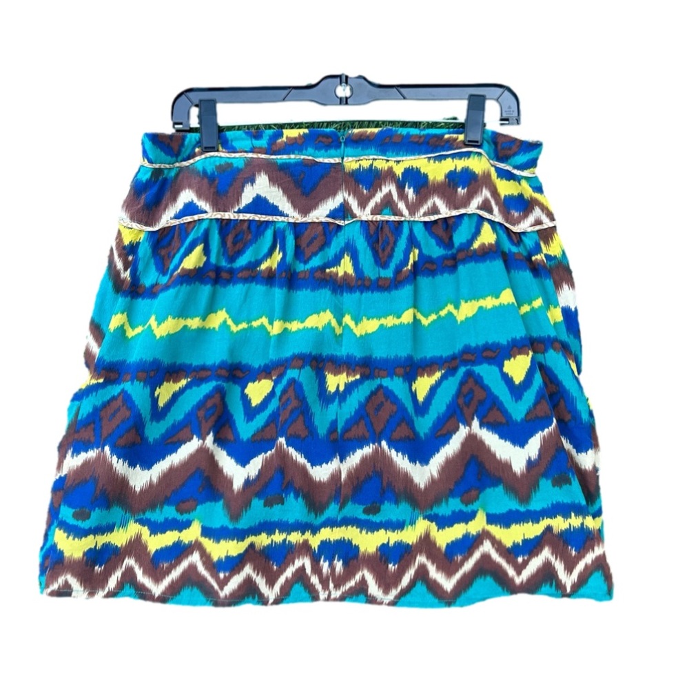 Sz L Gemma brand multi-color skirt with pockets - Picture 2 of 6